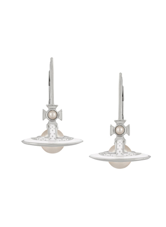 Simonetta Earrings - Silver/White - 6202016N-02P113