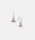 Feodorita Hoop Earrings - Silver/Lavender - 6202017R-02P250