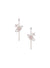 Olympia CZ Hoop Earrings - Silver/Peach - 6202017X-02P773