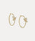 Olympia CZ Hoop Earrings - Gold/Champagne - 6202017X-02RA05