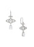 Olympia CZ Drop Earrings - Silver - 6202017Y-02P102