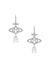 Olympia CZ Drop Earrings - Silver - 6202017Y-02P102