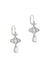 Olympia CZ Drop Earrings - Silver - 6202017Y-02P102