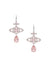 Olympia CZ Drop Earrings - Silver