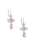 Olympia CZ Drop Earrings - Silver/Peach - 6202017Y-02P773