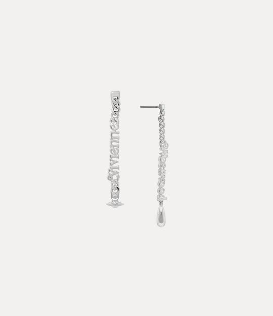 Millicent Drop Earrings - Silver -  62020183-02P019
