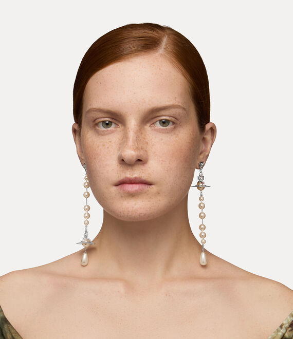 Broken Pearl Drop Earrings - Silver - 62030002-02P128-CN – Sarah