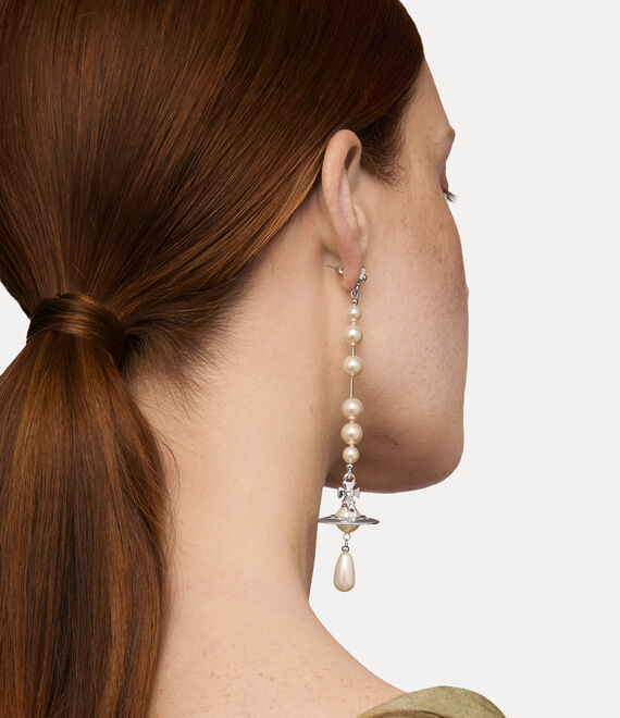 Broken Pearl Drop Earrings - Silver - 62030002-02P128-CN – Sarah