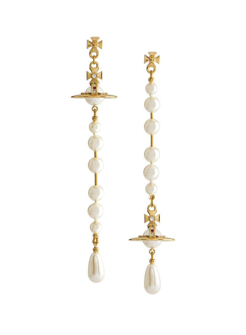 Broken Pearl Earrings - Gold - 62030002-02R118-CN