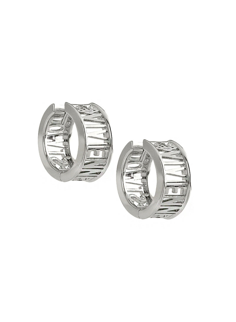 Westminster Hoop Earrings - Silver - 62030046-02P019-SM