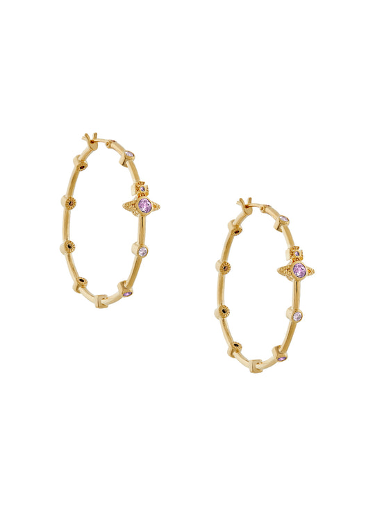 Felicia Earrings - Gold/Pink - 6203007K-02R160-SM