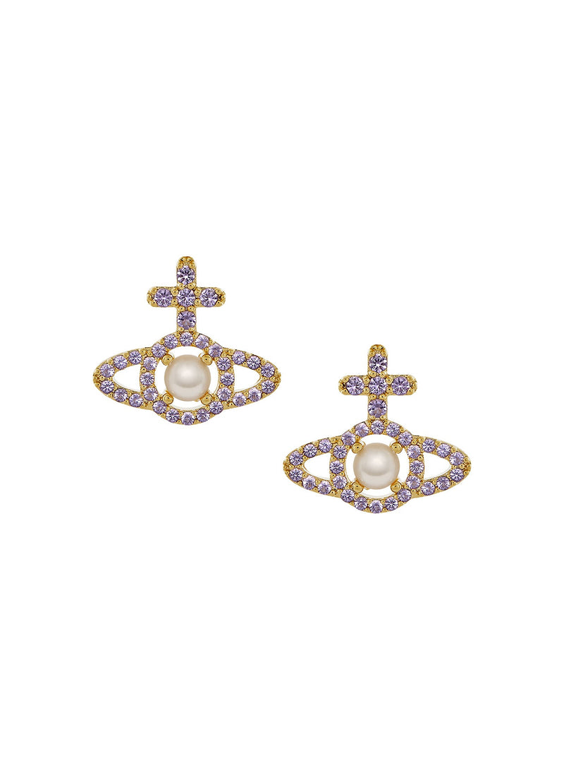 Olympia Pearl Earrings - Gold