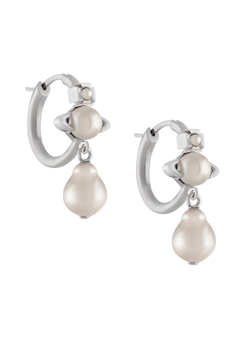 Cybille Earrings - Silver - 62030081-02P103-IM