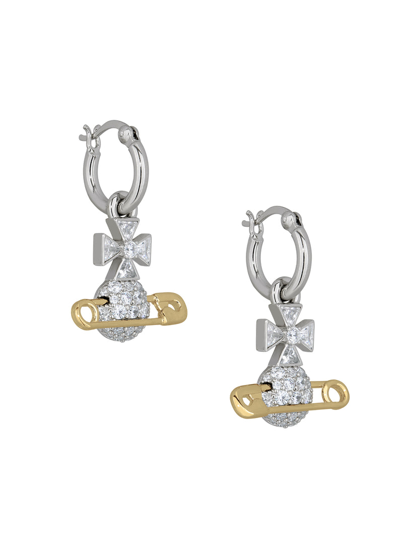 Hectorina Hoop Earrings - Silver/Gold - 6203009B-02P133