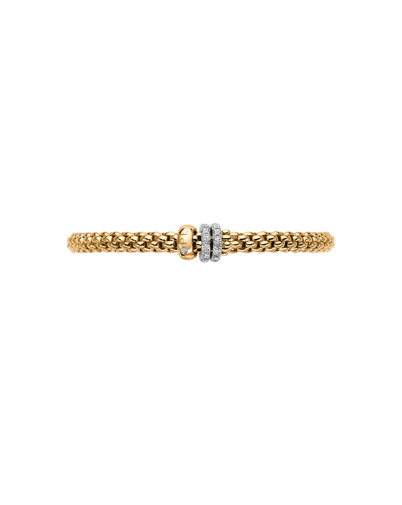Solo Flex'it Diamond Bracelet, Medium - 18ct Yellow Gold - 62506BPAVEM-GB