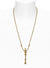 Skeleton Long Necklace - Gold/Ivory - 6301012Y-02R445