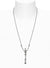 Skeleton Long Necklace - Silver - 63010024-W113-IM