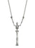 Skeleton Long Necklace - Silver/Black