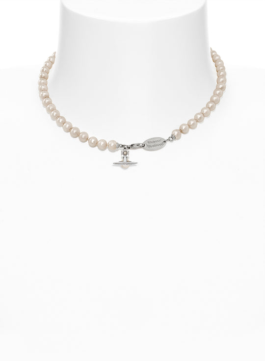 Simonetta Pearl Necklace - Silver - 6301013E-02P113