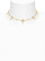Phaedra Necklace - Gold/White - 6301012A-01R102-SM