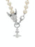 Dragon Necklace - Silver/White - 6301012O-02P113-CN