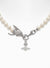 Dragon Necklace - Silver/White - 6301012O-02P113-CN
