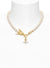 Dragon Necklace - Gold/White - 6301012O-02R125-CN