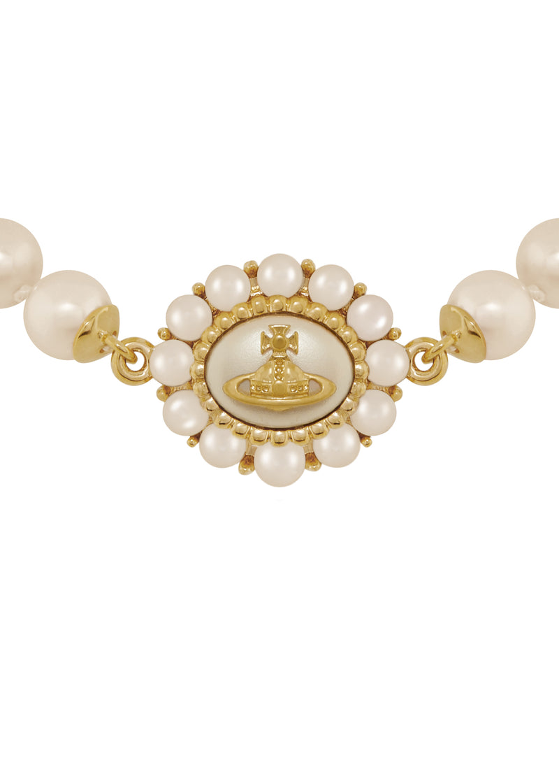 Amaya Large Pearl Necklace - Gold - 6301012U-02R107-W1