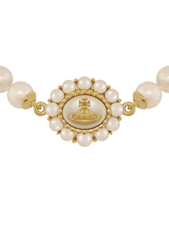 Amaya Large Pearl Necklace - Gold - 6301012U-02R107-W1