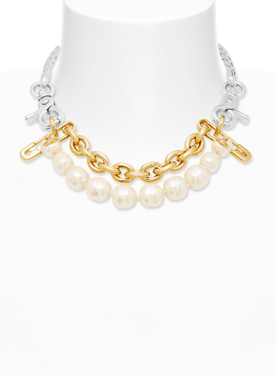 Claude Large Necklace - Silver - 63010138-02P531