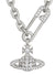 Lucrece Large Necklace - Silver - 63010152-02P102-W2