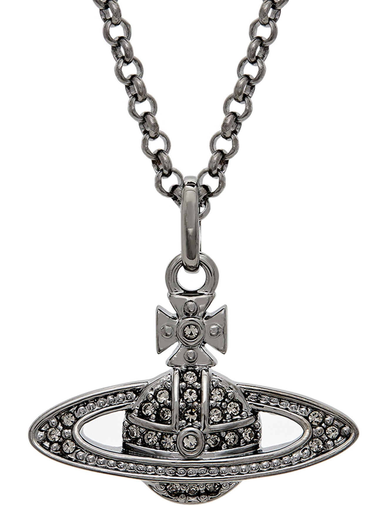 Vivienne Westwood 63020086 02S108 CN MINI BAS RELIEF PENDANT Necklace Silver