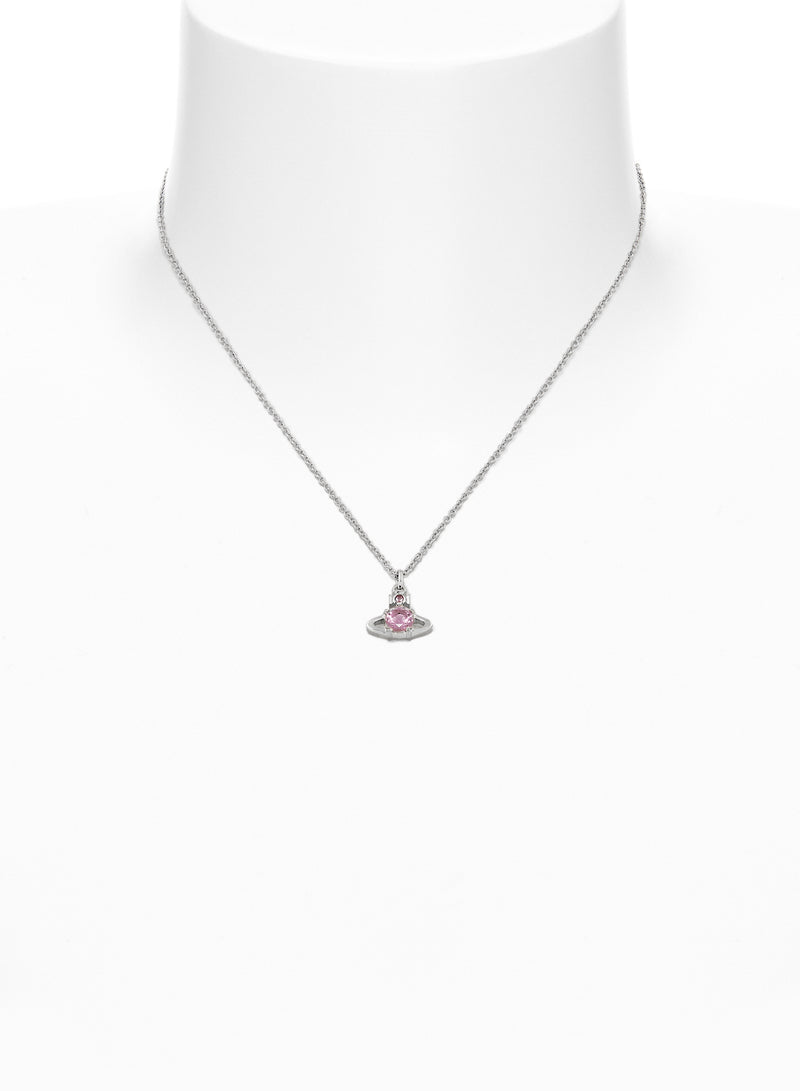 Reina Pendant - Silver/Pink - 63020095-02P347-SM