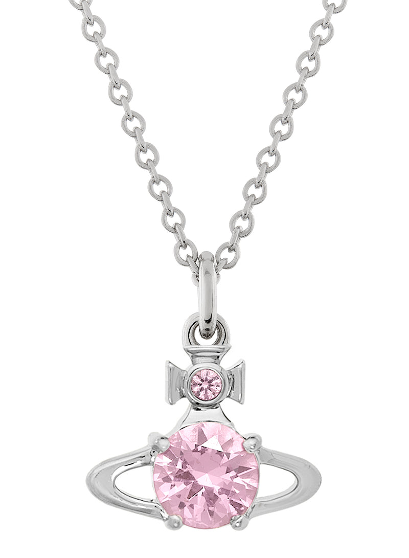 Reina Pendant - Silver/Pink - 63020095-02P347-SM