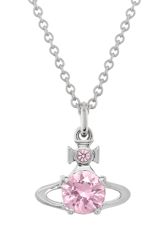 Reina Pendant - Silver/Pink - 63020095-02P347-SM