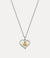 Petra Pendant - Silver/Gold/White - 63020103-02P556