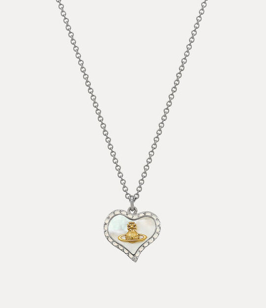 Petra Pendant - Silver/Gold/White - 63020103-02P556