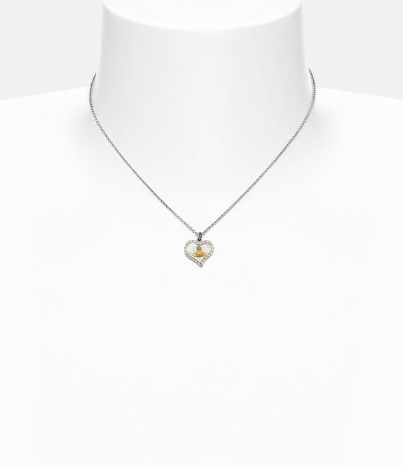 Petra Pendant - Silver/Gold/White - 63020103-02P556
