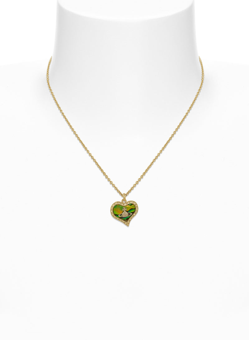 Petra Pendant Necklace - Gold/Green - 63020103-02R992