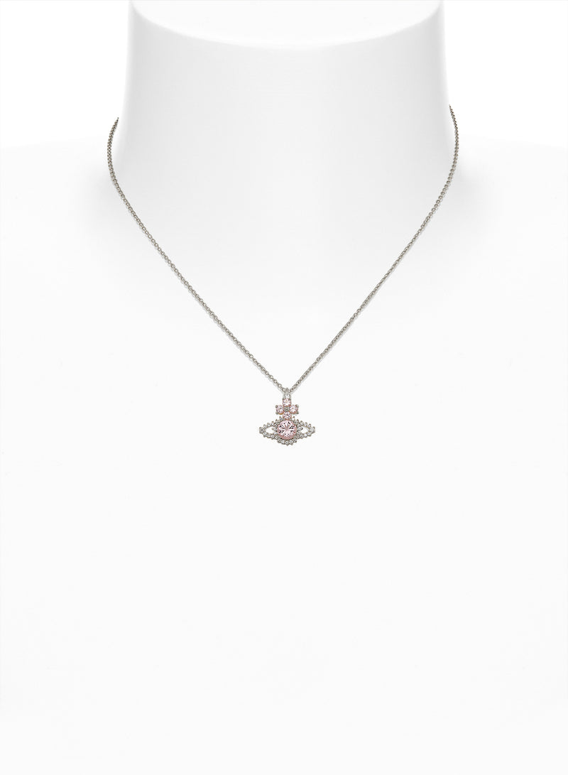 Valentina Orb Pendant - Silver/Pink - 63020118-02P271