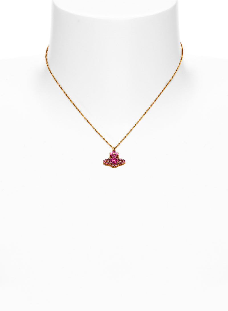 Valentina Orb Pendant - Gold/Fuchsia - 63020118-02R705-SM