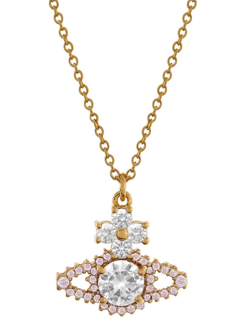 Valentina Orb Pendant - Gold/White/Mauve - 63020118-02R829