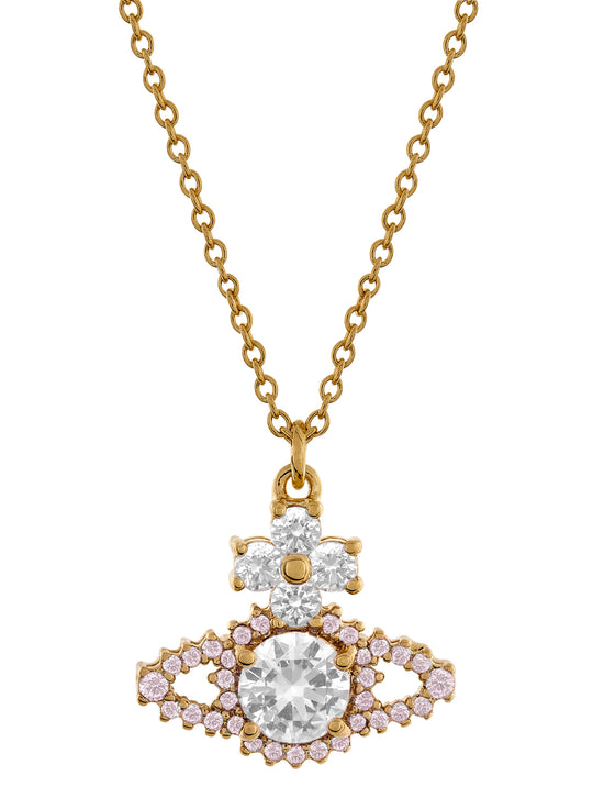 Valentina Orb Pendant - Gold/White/Mauve - 63020118-02R829