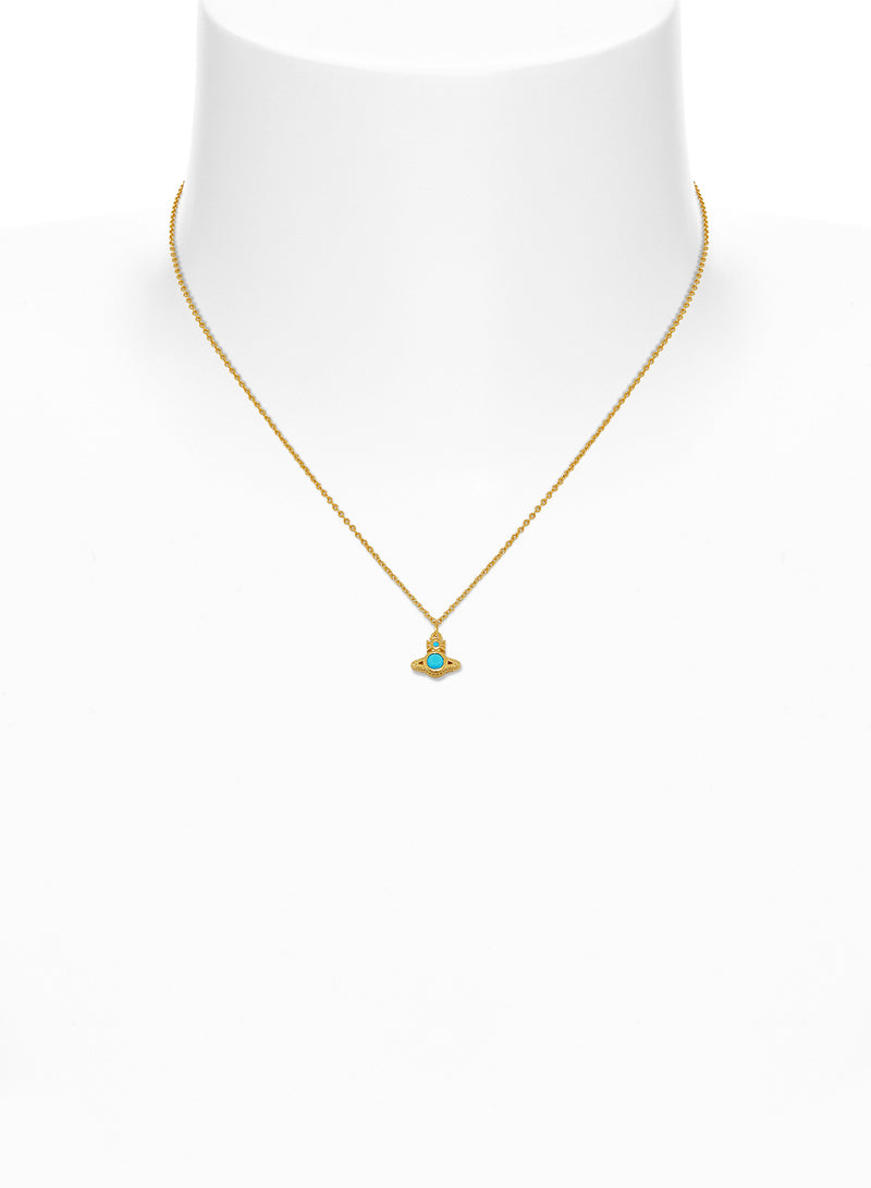 London Orb Pendant - Gold/Turquoise - 63020278-02R702-SM
