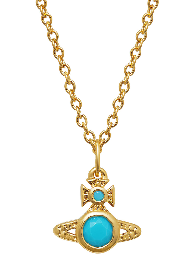 London Orb Pendant - Gold/Turquoise - 63020278-02R702-SM