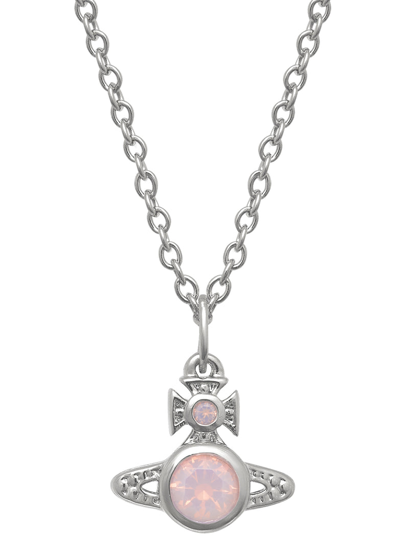 London Orb Pendant - Silver/Milky Peach - 63020278-02P549
