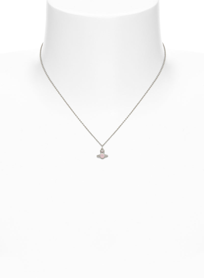 London Orb Pendant - Silver/Milky Peach - 63020278-02P549