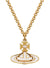 Simonetta Bas Relief Pendant - Gold/Lavender - 63020322-02R769