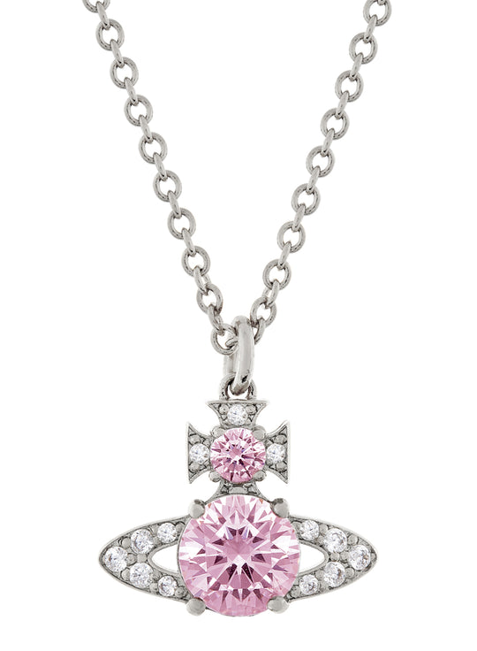 Ismene Pendant - Silver/Pink - 63020339-02P354-IM
