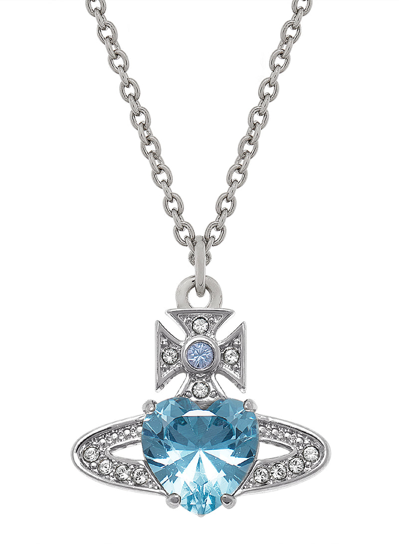 Ariella Pendant - Silver/Aquamarine Blue - 6302038Y-02P649